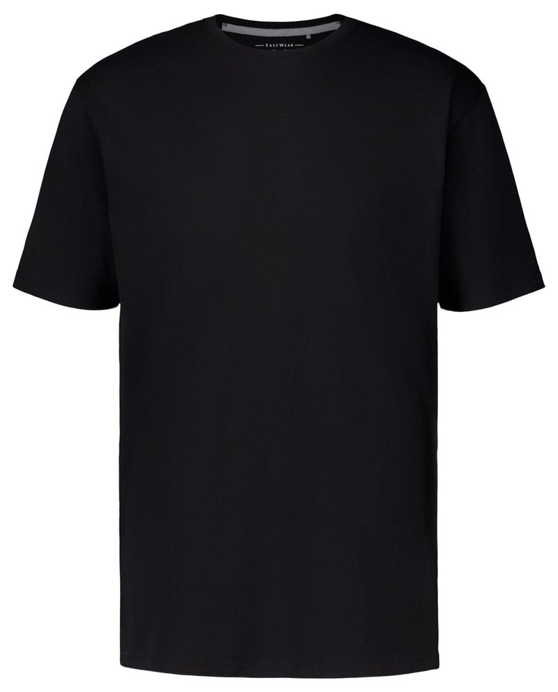 104768803-Camiseta-basica-Easy-Wear-negra-solida-para-hombre