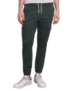 104768889-Jogger-cargo-Easy-Wear-slim-fit-verde-oscuro-solido-para-hombre