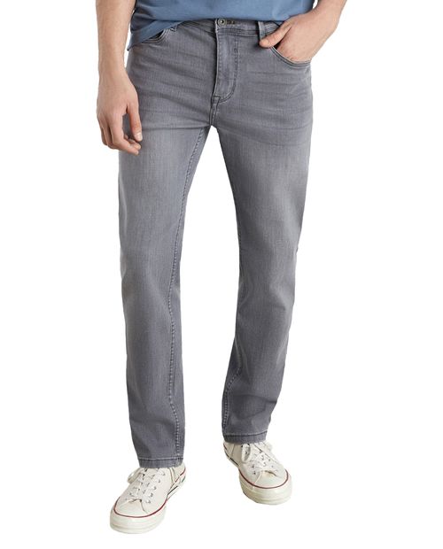 Jeans Easy Wear straight fit gris denim para hombre