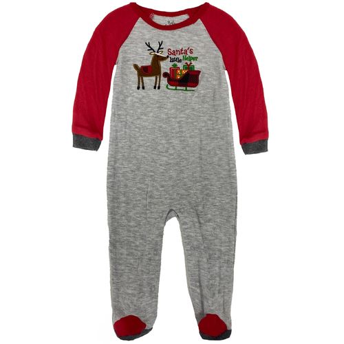 Pijama multicolor con estampado navideño para bebé niño