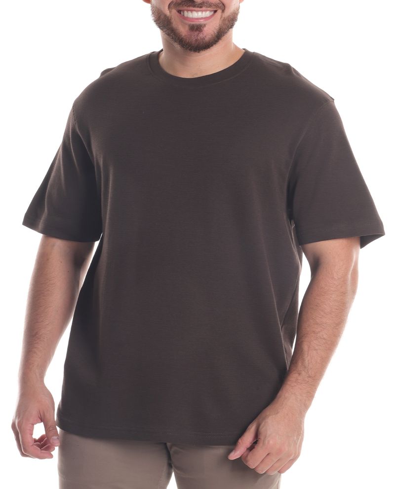104700169-Camiseta-basica-Denim-and-Flower-cafe-oscuro-texturizada-para-hombre