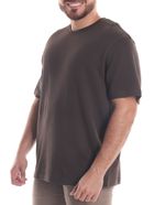 104700169-Camiseta-basica-Denim-and-Flower-cafe-oscuro-texturizada-para-hombre