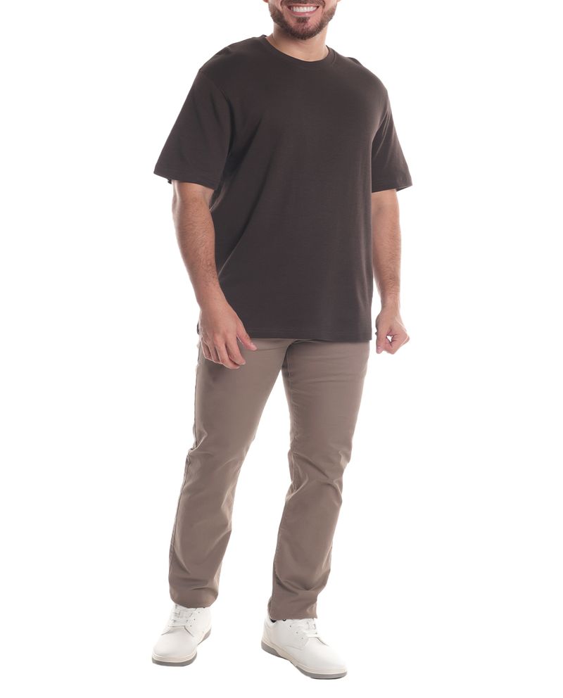 104700169-Camiseta-basica-Denim-and-Flower-cafe-oscuro-texturizada-para-hombre