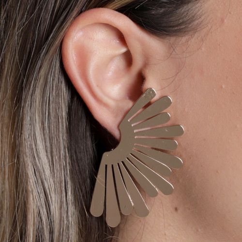 Aretes de abanico para mujer