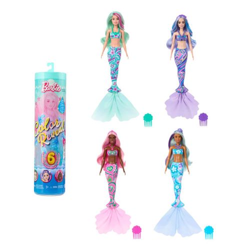 Barbie color reveal muñeca sirenas fondo del mar sorpresa