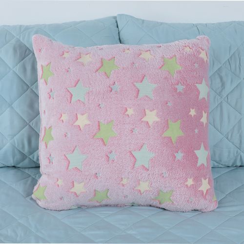 Cojín euro glow in the dark estrellas 50x50 cm