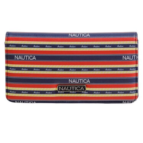 Billetera flap Nautica multicolor para mujer