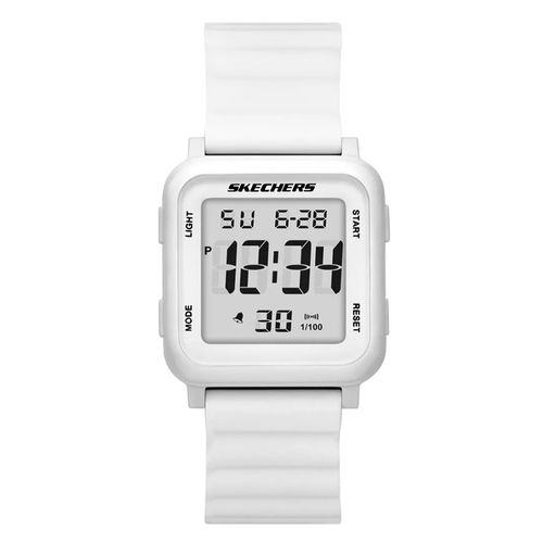 Reloj Skechers digital de resina blanco para mujer