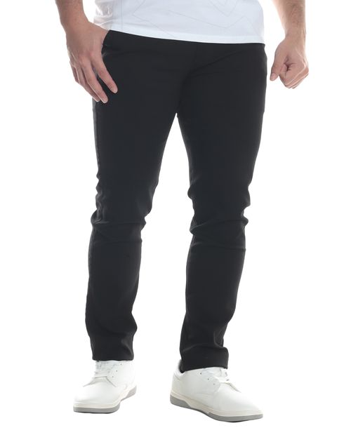 Pantalón chino Unexpected negro con textura para hombre