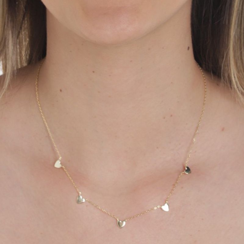 104668499-Cadena-de-corazones-de-plata-color-dorado-1mm-18--para-mujer