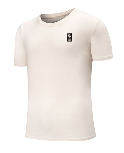 Camiseta deportiva Real Madrid blanca estampada para hombre