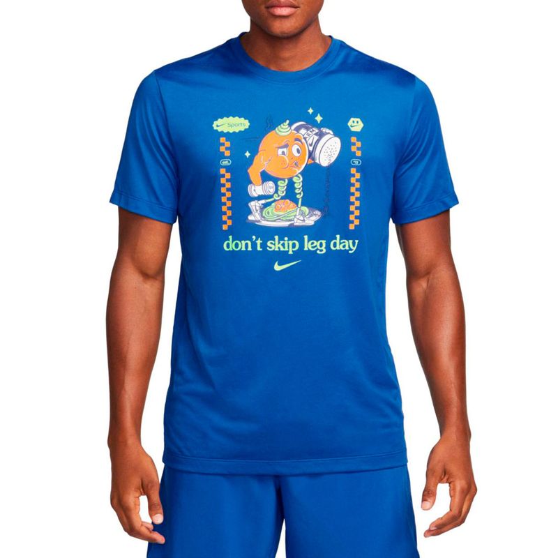 Camisetas nike azules deals