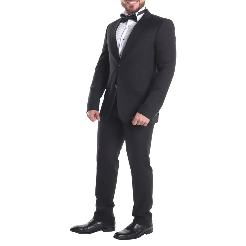 Traje Slim Fit Traje Para Hombre Color Negro Traje Hombre Fit Slim