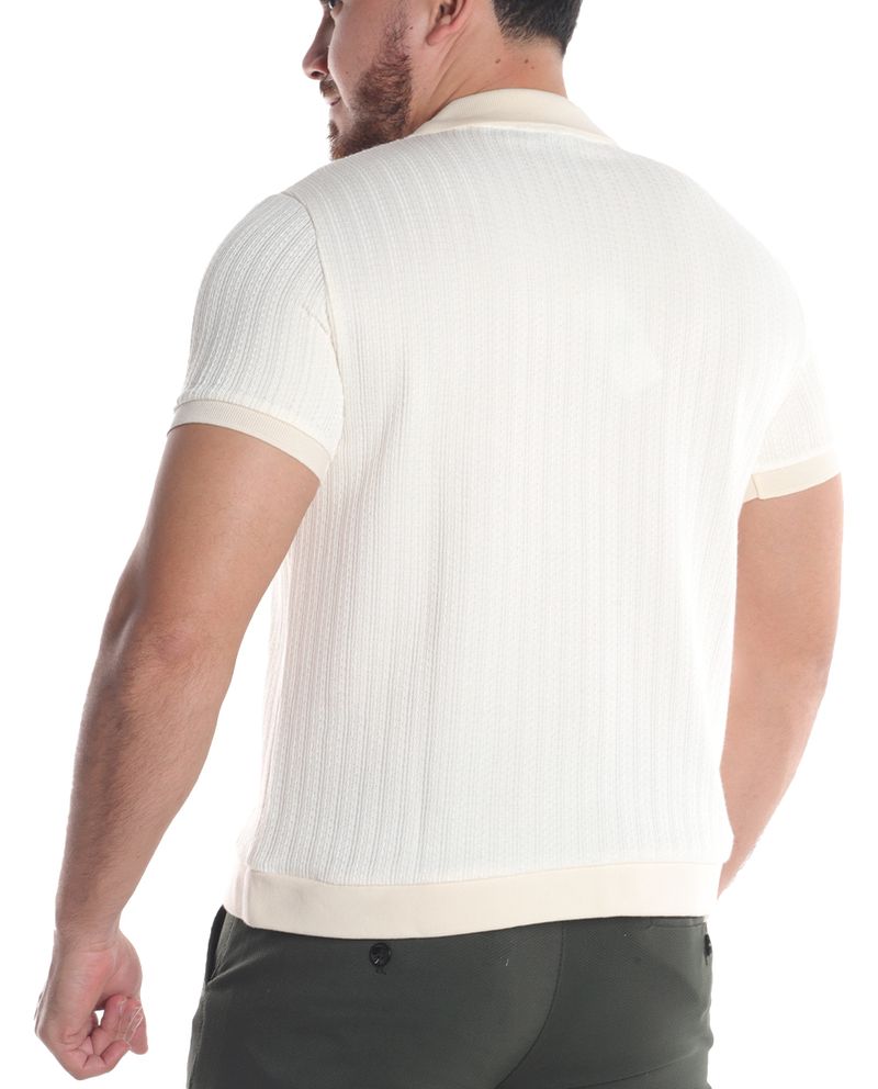 104633901-Camisa-polo-Unexpected-ivory-con-rayas-texturizadas-para-hombre