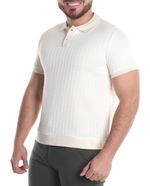 104633901-Camisa-polo-Unexpected-ivory-con-rayas-texturizadas-para-hombre