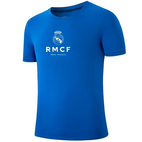 Camiseta azul con estampado del equipo Real Madrid para niño