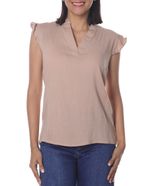 104712100-Blusa-Nicolle-casual-beige-manga-corta-para-mujer