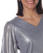 104775003-Blusa-Sabrina-formal-plateada-mangas-3-4-para-mujer