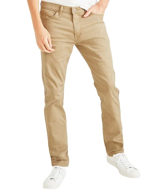 Pantalón 5 pocket Dockers khaki sólido para hombre