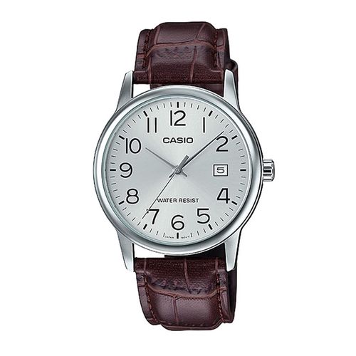 Reloj Casio análogo de cuero café para hombre