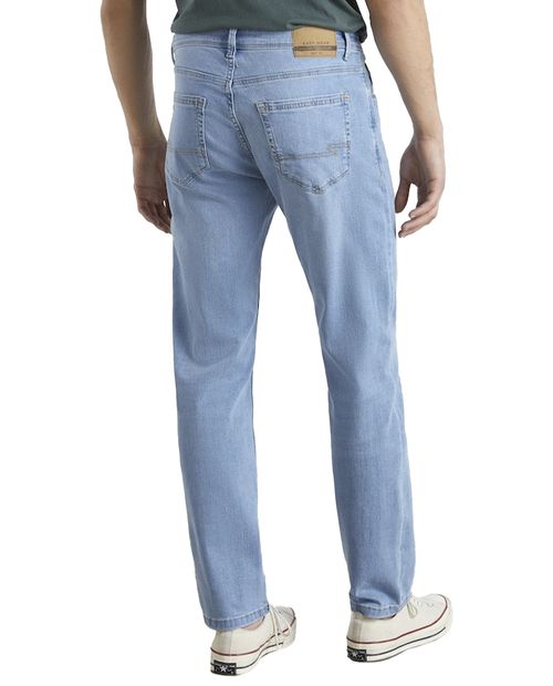 Jeans Easy Wear straight fit celeste denim para hombre