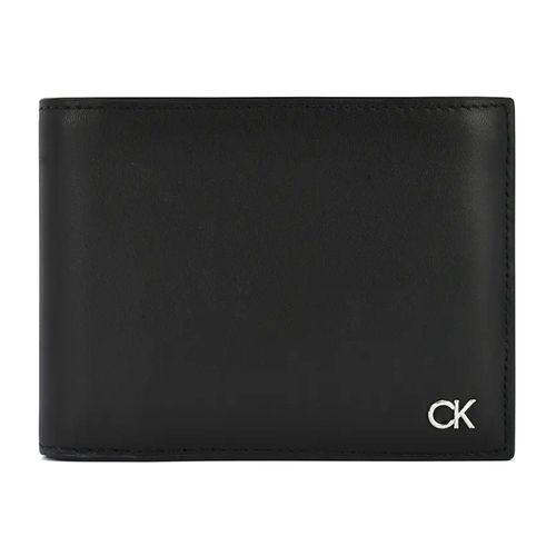 Billetera trifold Calvin Klein sólida para hombre
