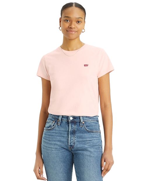 Camiseta Levi's rosada manga corta para mujer