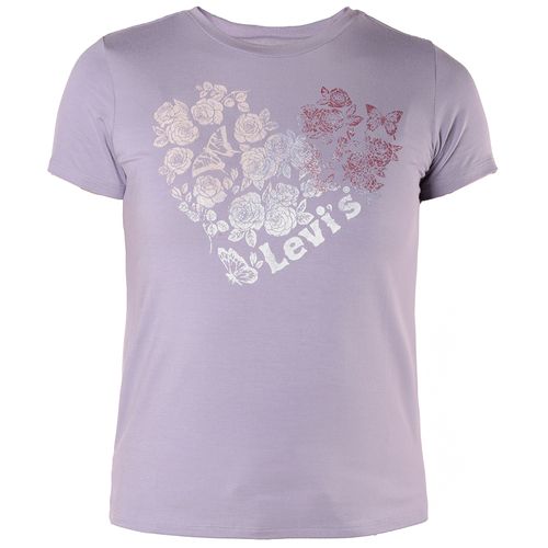 Blusa morada con estampado para niña