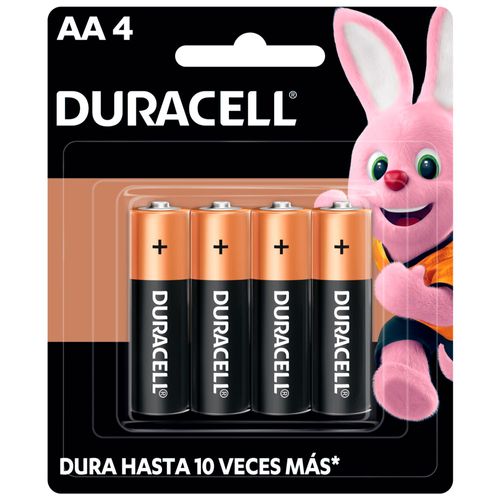 Baterías Duracell AA 4pzs