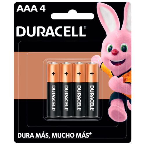 Pilas Duracell AAA 4pzs