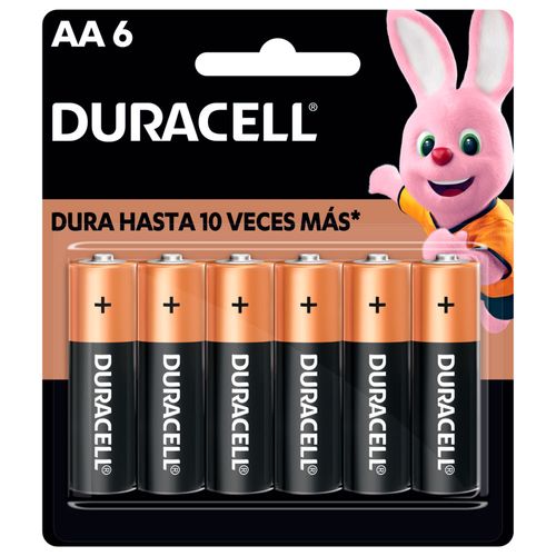 Baterías Duracell AAA 6pzas