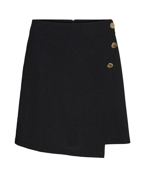 Falda Vero Moda mini negra de cintura alta para mujer
