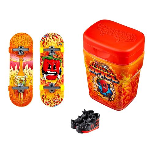Hot Wheels Estuche C/ Patineta y Zapatillas para Dedos Especial de Aroma
