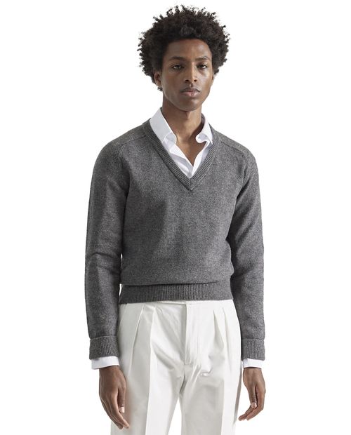 Suéter PuroEGO gris texturizado para hombre
