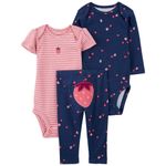Conjunto-de-3-piezas-multicolor-con-estampado-de-fresas-para-bebe-niña