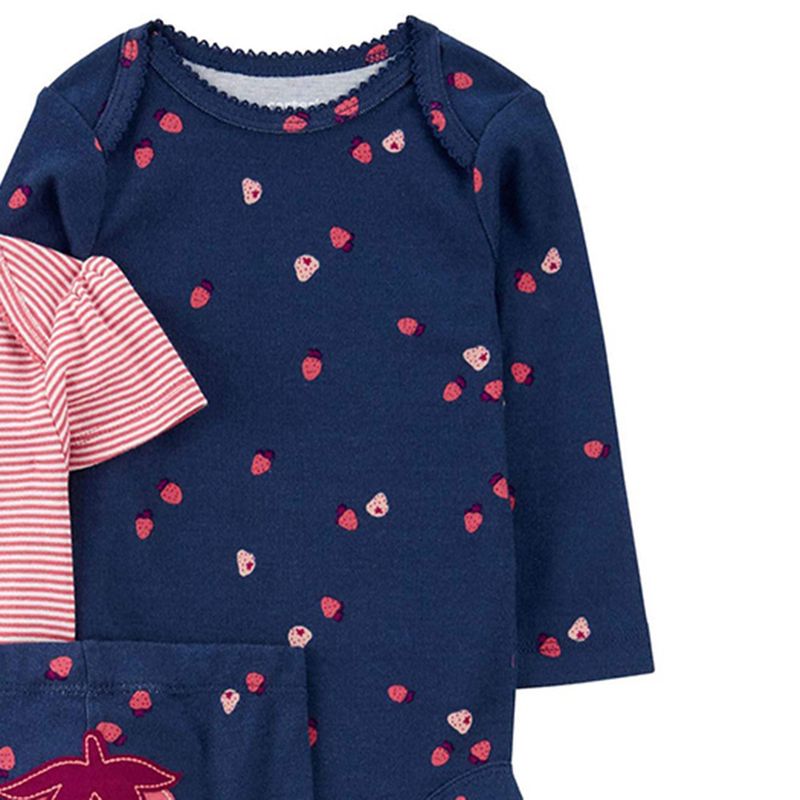 Conjunto-de-3-piezas-multicolor-con-estampado-de-fresas-para-bebe-niña