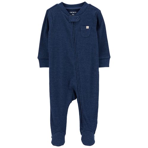 Pijama azul sólido para bebé niño