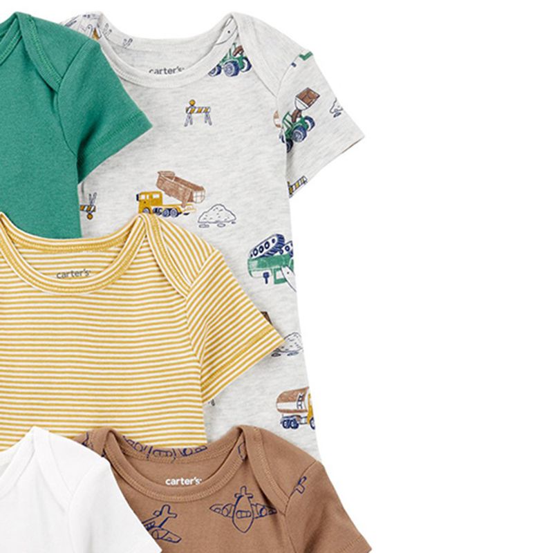 Set-de-5-mamelucos-multicolor-con-estampado-para-bebe-niño