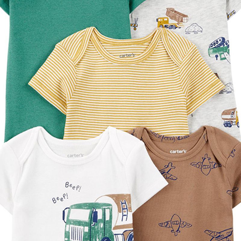 Set-de-5-mamelucos-multicolor-con-estampado-para-bebe-niño
