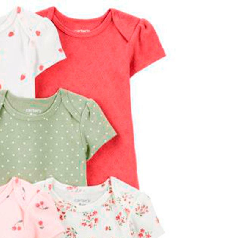 Set-de-5-mamelucos-multicolor-con-estampado-de-flores-para-bebe-niña