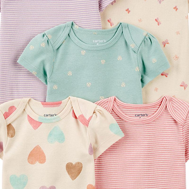 Set-de-5-mamelucos-multicolor-con-estampado-para-bebe-niña