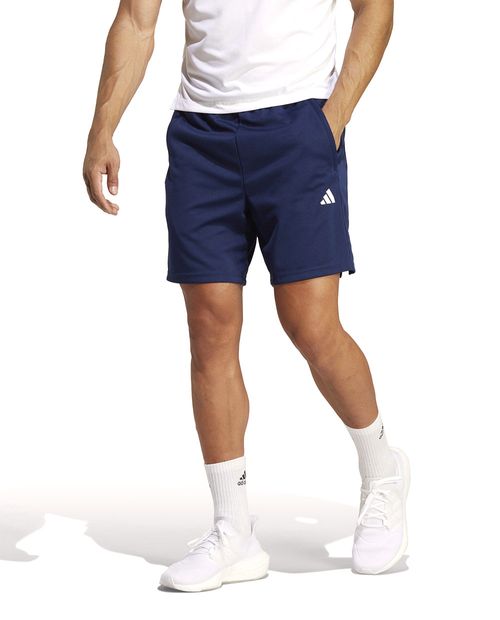 Short deportivo Adidas azul sólido para hombre