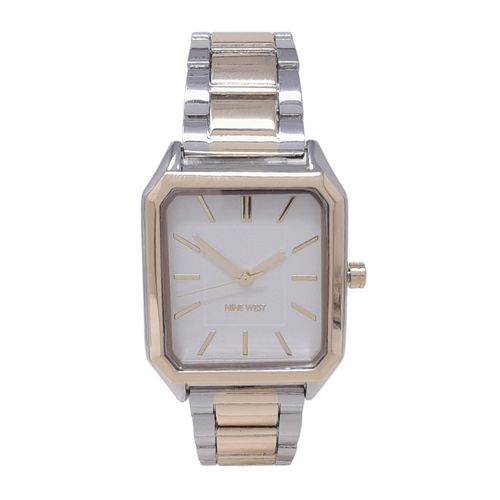 Reloj Nine West análogo de metal bicolor para mujer