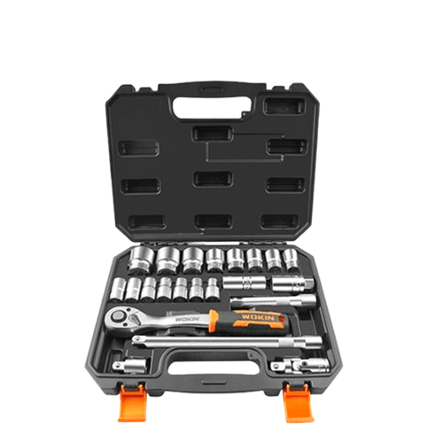 Dados con ratchet mando 1/2" juego 22 piezas