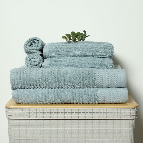 Set de seis toallas de algodón