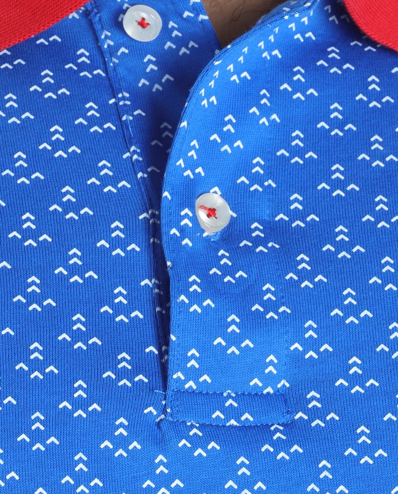 104765252-Camisa-polo-Oscar-de-la-Renta-classic-fit-azul-con-miniprint-para-hombre