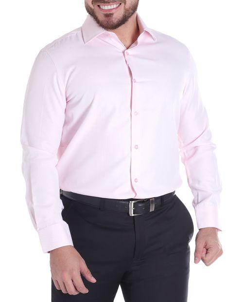 Camisa de vestir Zanetti Blue rosada micro cuadros para hombre