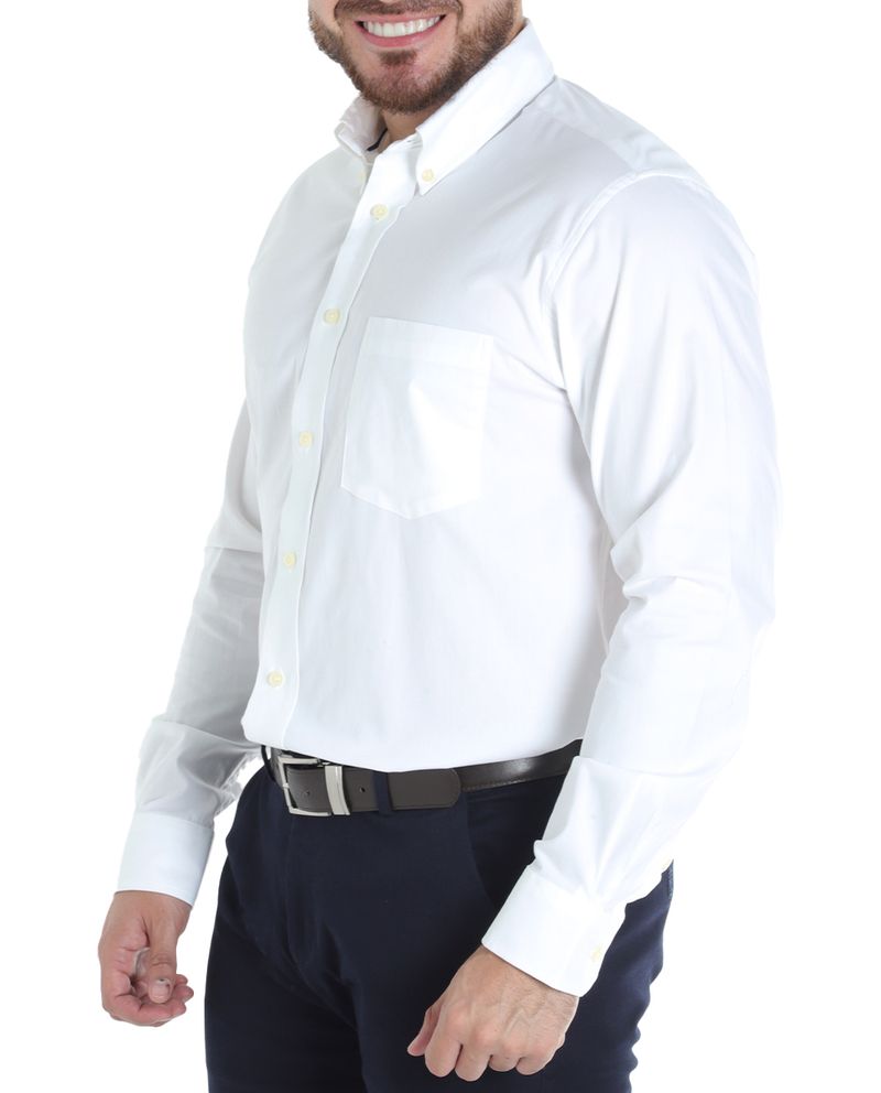 104783023-Camisa-casual-Gents-blanca-solida-para-hombre