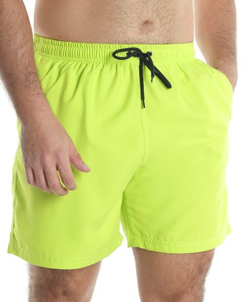 Calzoneta de baño Orange verde lima sólida para hombre
