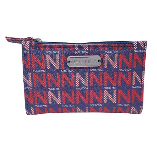 Billetera zip around Nautica multicolor para mujer